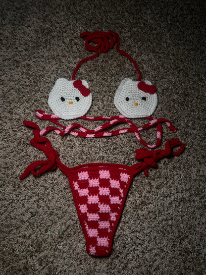 Feisty Feline | Crochet Bikini Set